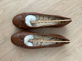 Sam Edelman Ballerinas, Gr. 39.5, Cognac Braun, Top Zustand