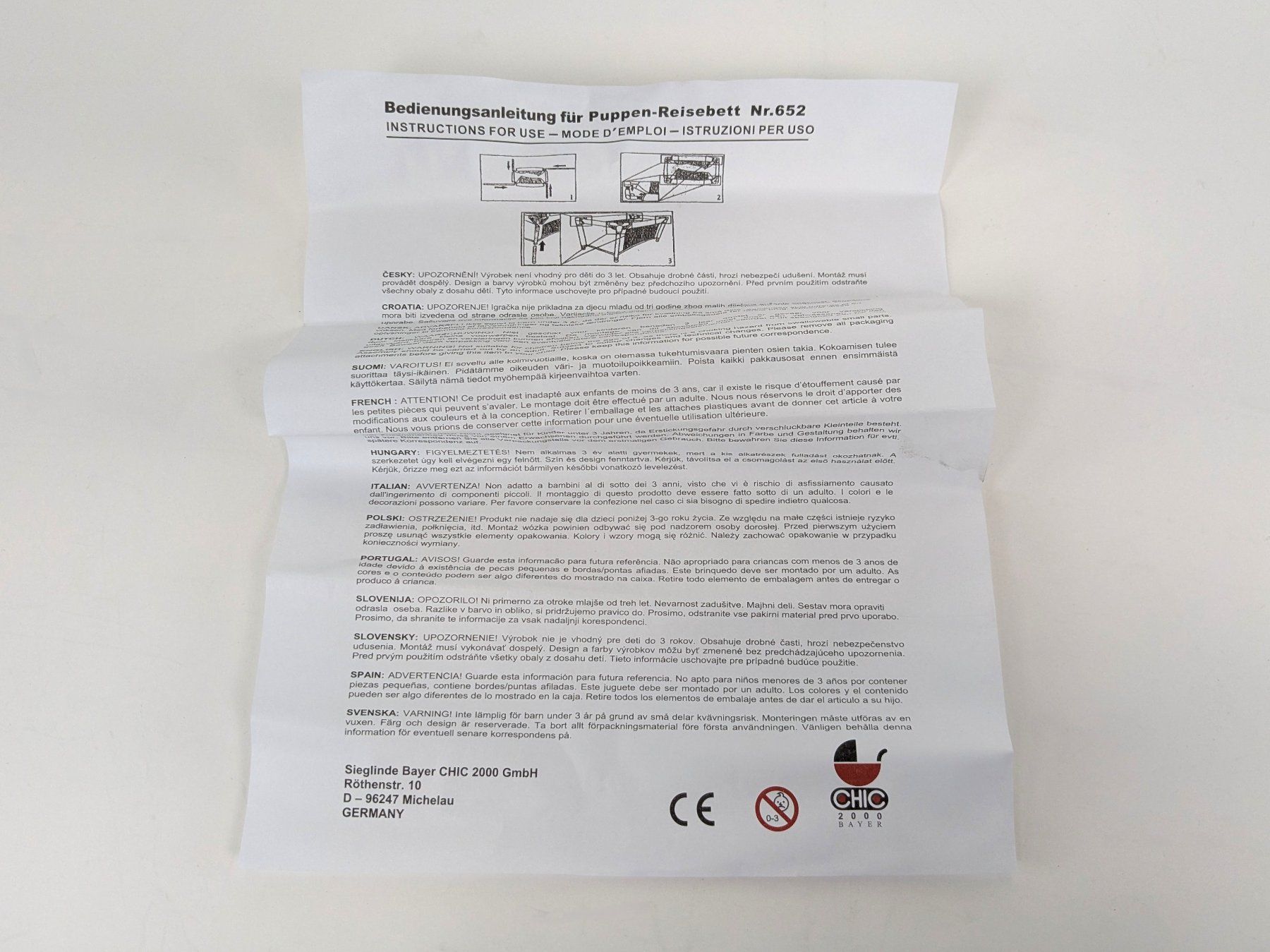 Giocattoli: BAYER Chic 2000 Puppen Reisebett – Nuovo (secondo la descrizione) da Dintikon venduto da Restwert_Dintikon 8