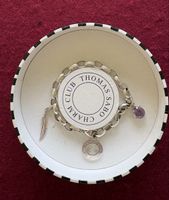 Thomas Sabo Charm Club Armband Silber 925, Feder, Lila Stein