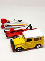 Toyota 4x4 mit Rennboot auf Anhänger - Majorette