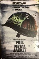 Full metall Jacket Blechschild Plakat Weltkrieg DVD Army