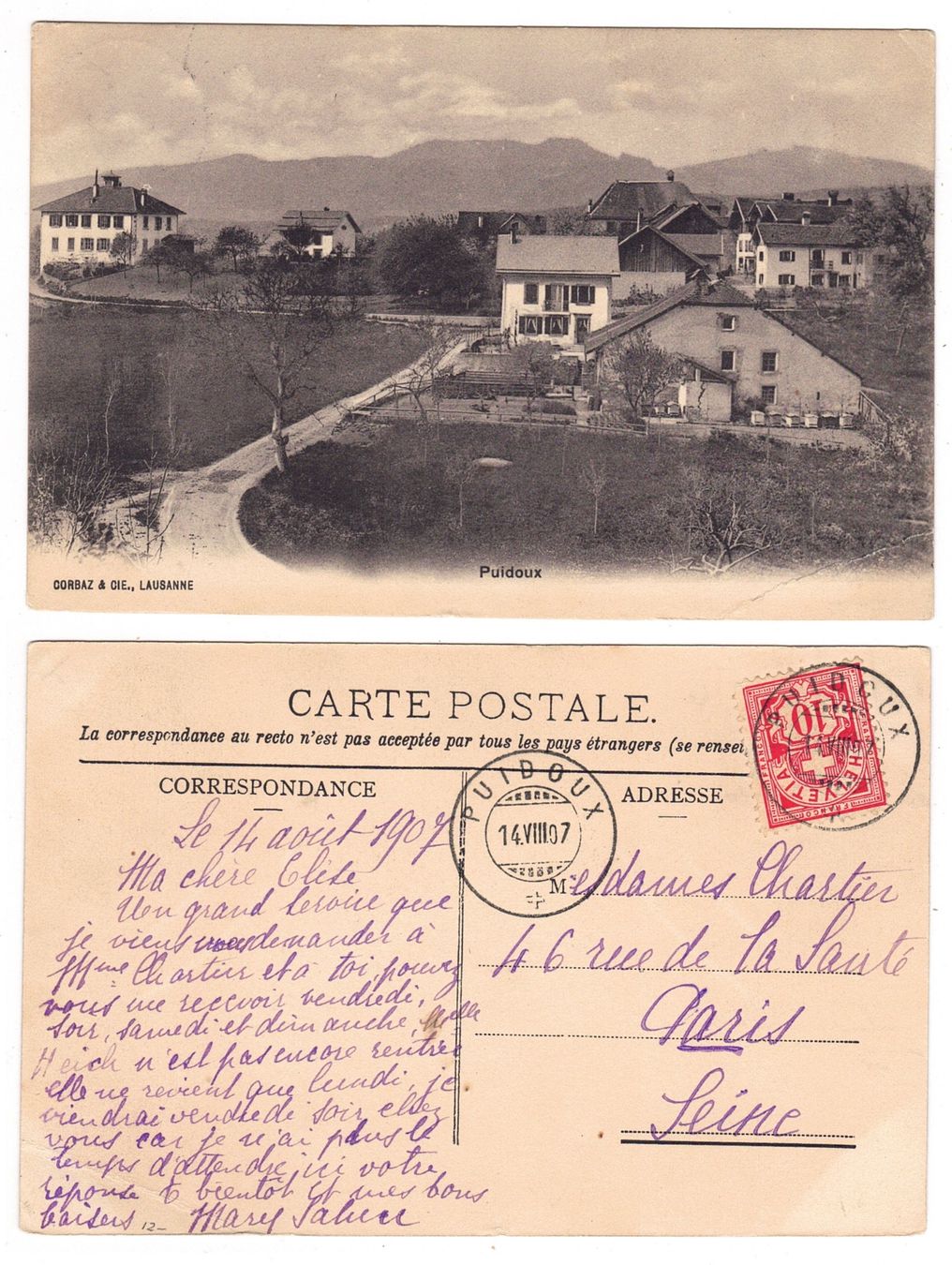 Cartes postales: Puidoux – D'occasion à La Tour-de-Peilz par amjust