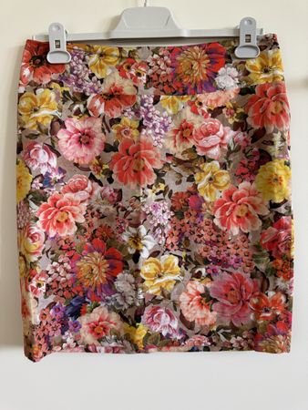 Jupe fleurie GIGUE taille 40 coton - Parfaite pour l'été!