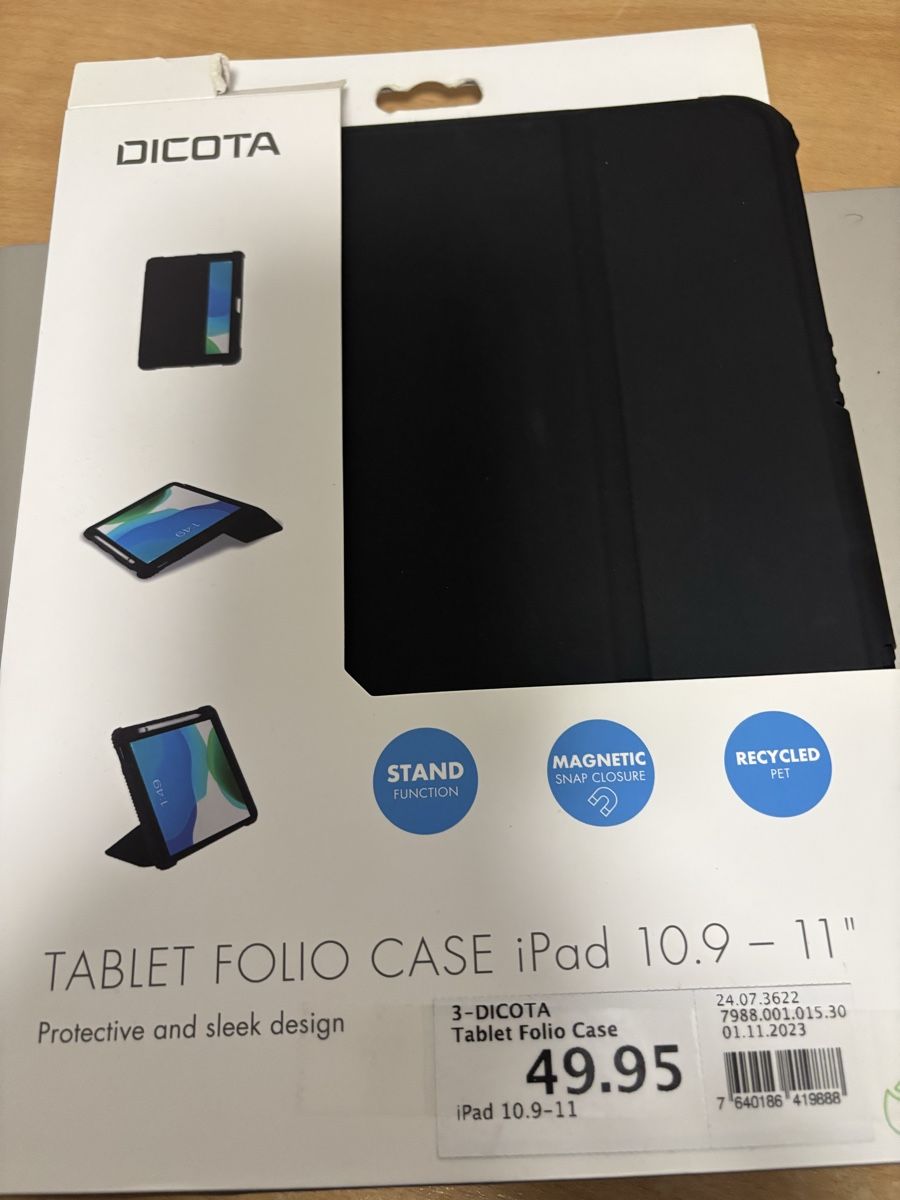Cover & Protezioni schermo: DICOTA iPad 10.9-11" Tablet Folio Case – Nuovo (secondo la descrizione) da Stallikon venduto da Toluu