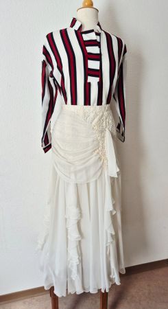 MAXIROCK ROCK M L GEORGES BARHEL PARIS COUTURE TOP ZU BLUSE