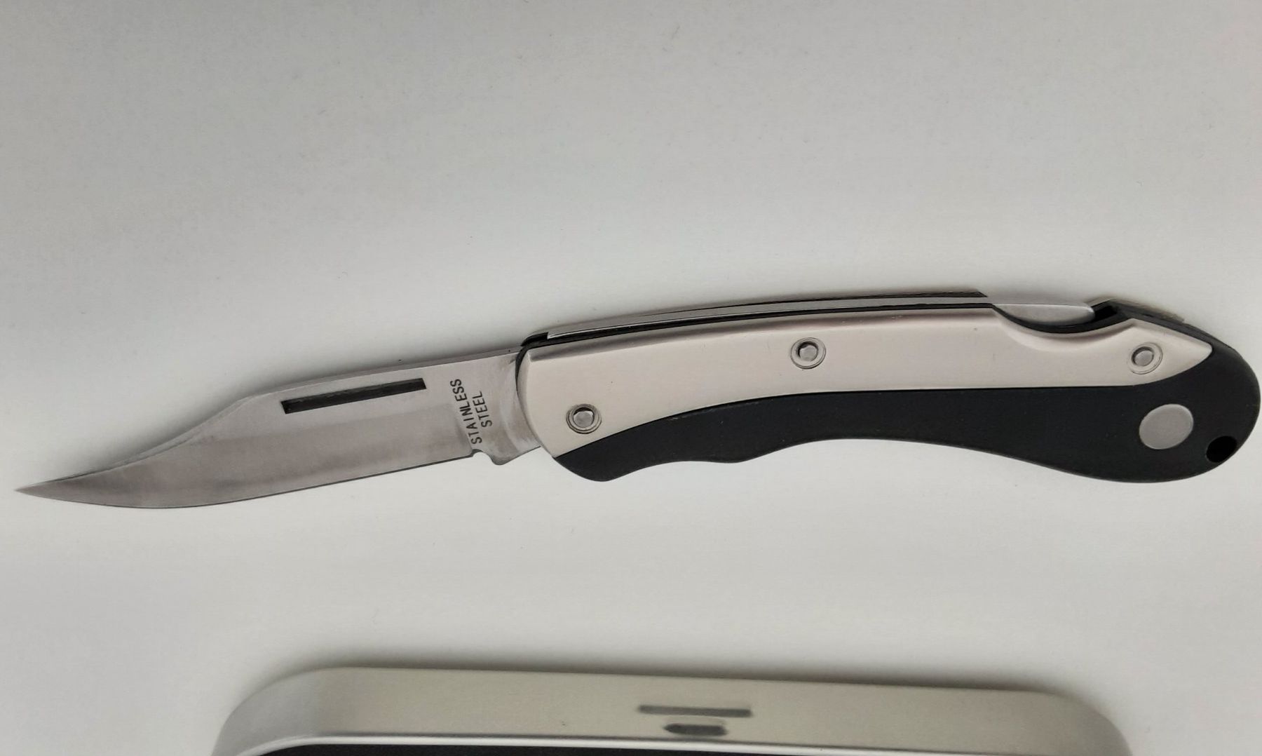Taschenmesser: Stainless Steel Taschenmesser Klappmesser – Neu und originalverpackt aus Stans von Kaelti