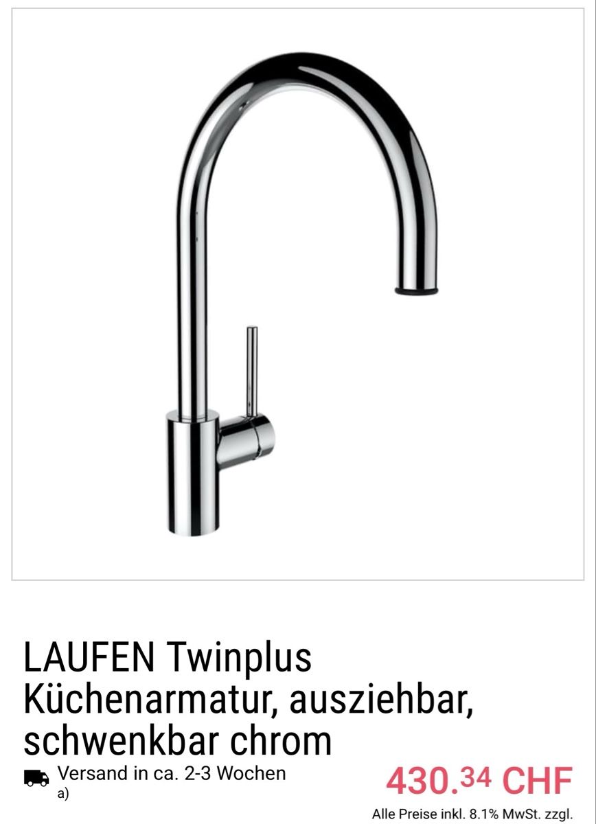Laufen Rubinetteria: Wasserhahn  – Nuovo e nell'imballaggio originale da Dietwil venduto da makakinho 6
