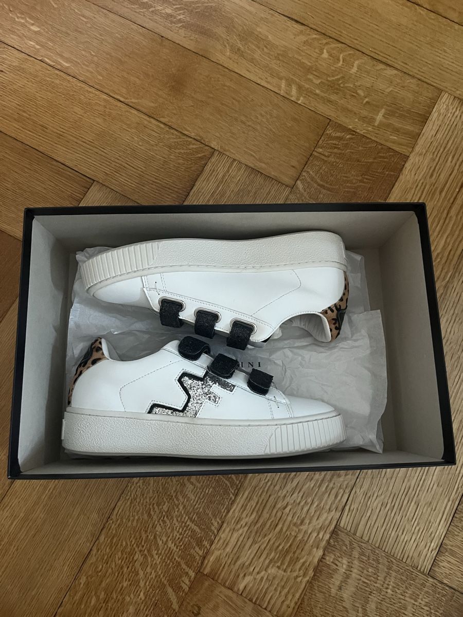 Damenschuhe: Baskets Serafini Madison léopard blanc – Neu und originalverpackt aus Lausanne von mprevst