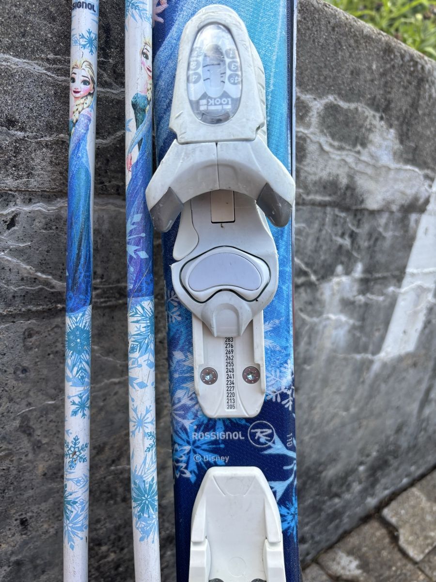 Rossignol Skis: Rossignol Frozen Ski 110cm mit Stöcke – Gebraucht aus Arosa von SabineW. 4