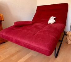 Liegematte Maxi rot mit Kissen manuell verstellbar