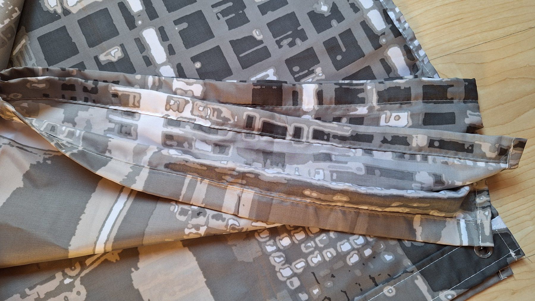 Tende: Duschvorhang Textil mit Bleiband " Kleine Wolke ", gewaschen – Usato da Arlesheim venduto da shopradl 2