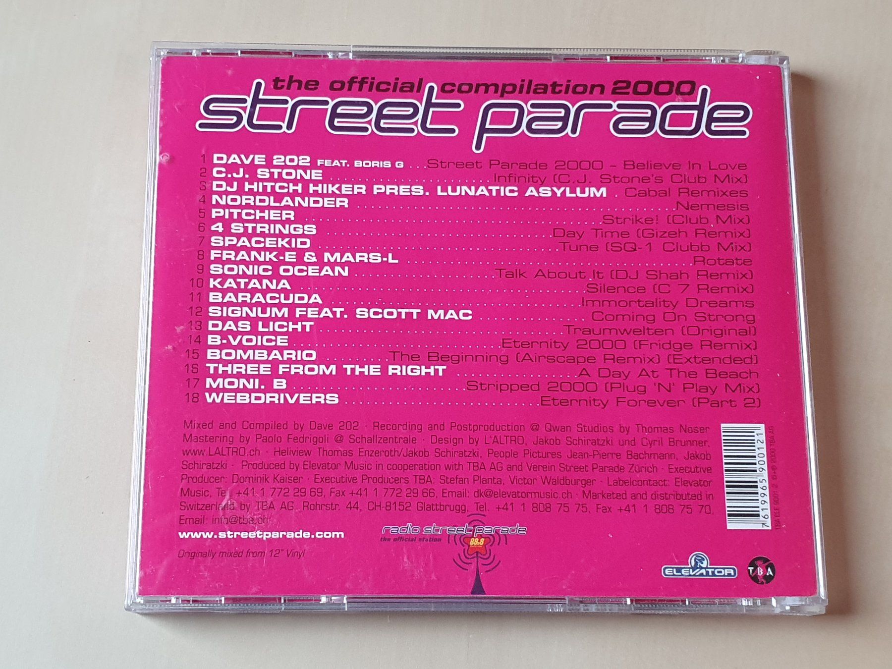 CD: Street Parade 2000 – Usato da Stansstad venduto da collectorsshop 1