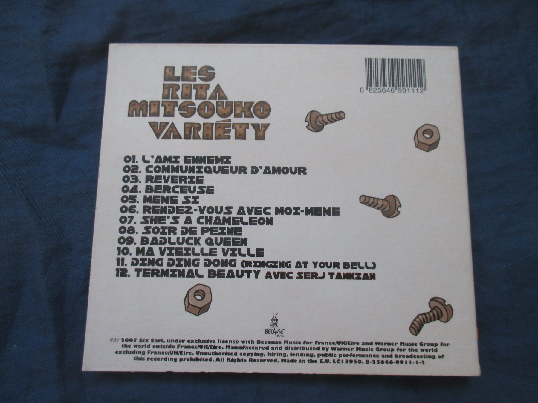 CD: Les Rita Mitsouko : Variéty – Usato da Colombier NE venduto da Nevenma 1