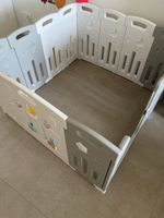 Baby Playpen white grey plastic good condition (no door)