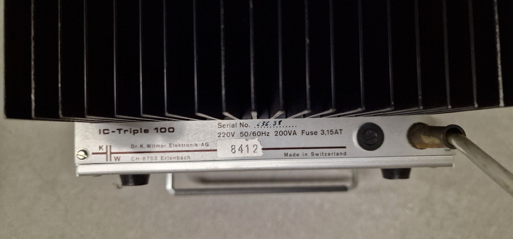 Elettrotecnica: Netzgerät Dr. K. Witmer Elektronik AG IC Triple 100 – Usato da Gerlafingen venduto da dulifuli 3