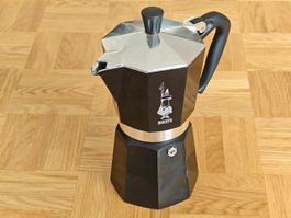 Bialetti Espressokocher schwarz – 12 Tassen, grosser Moka-Ko