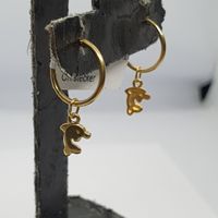 Echt 18K Gold - Delfin Ohrring
