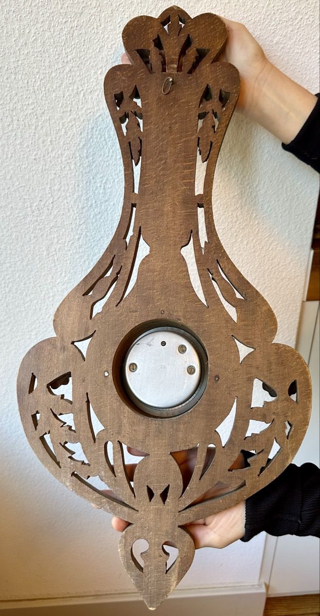 Altri elettrodomestici e apparecchi d’epoca: Antiker Barometer Thermometer Holz geschnitzt Jugendstil – Usato da Basel venduto da mcescher64 3
