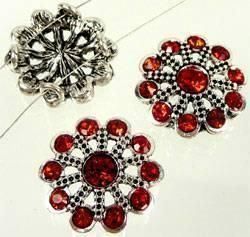 Anhänger: Strasselement 22 mm rot – Neu (gemäss Beschreibung) aus Alpnachstad von perlengaby 1