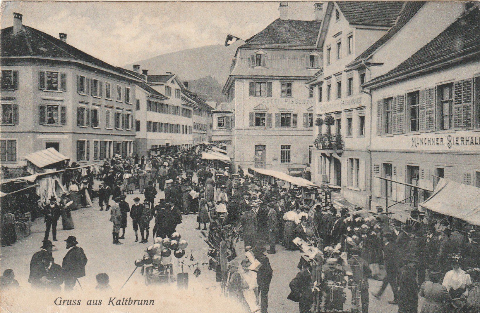 Cartoline postali: Kaltbrunn Marktszene – Usato da Rorschacherberg venduto da fratovi2