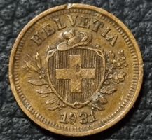 1 RAPPEN JAHR 1931 - SCHWEIZ