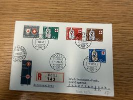 Pro Patria Satz 1.8.1957 gestempelt 