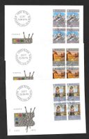 3 FDC 565 - 567 Serie Viererblöcke ET Bern 28.4.1975