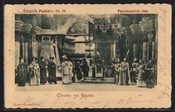 Cancelleria postale: Oberammergau, Passionsspiele 1900, Chris – Usato da Berlin venduto da bartko-reher