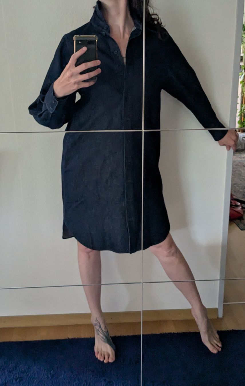 Cos Vestiti: COS Hemdkleid dunkelblau denim – Usato da Zürich venduto da Iris__ 4