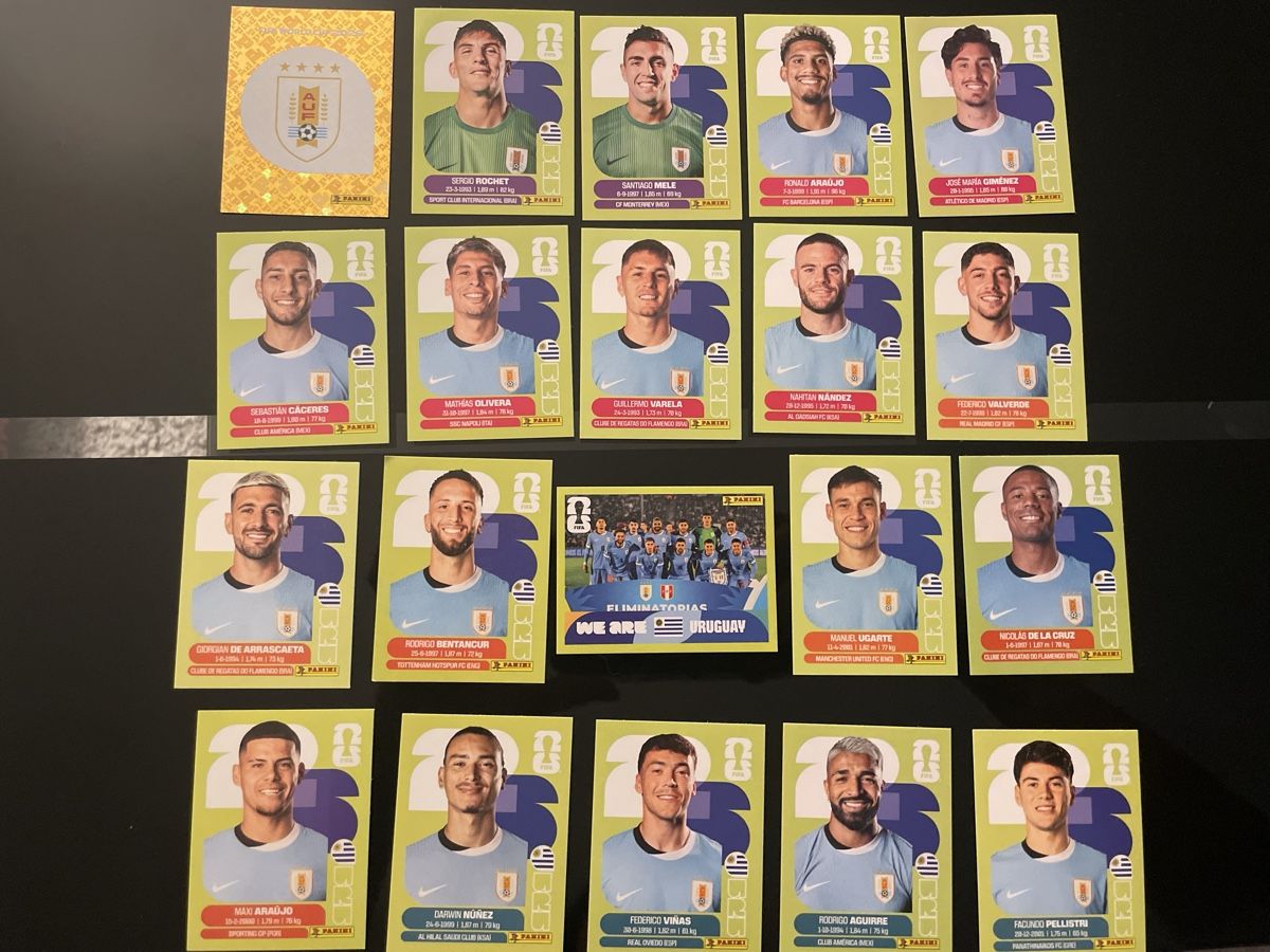 Panini Carte collezionabili: WM 2026 Panini URU Vollständiges Team – Nuovo e nell'imballaggio originale da Bubendorf venduto da ale_6fxg