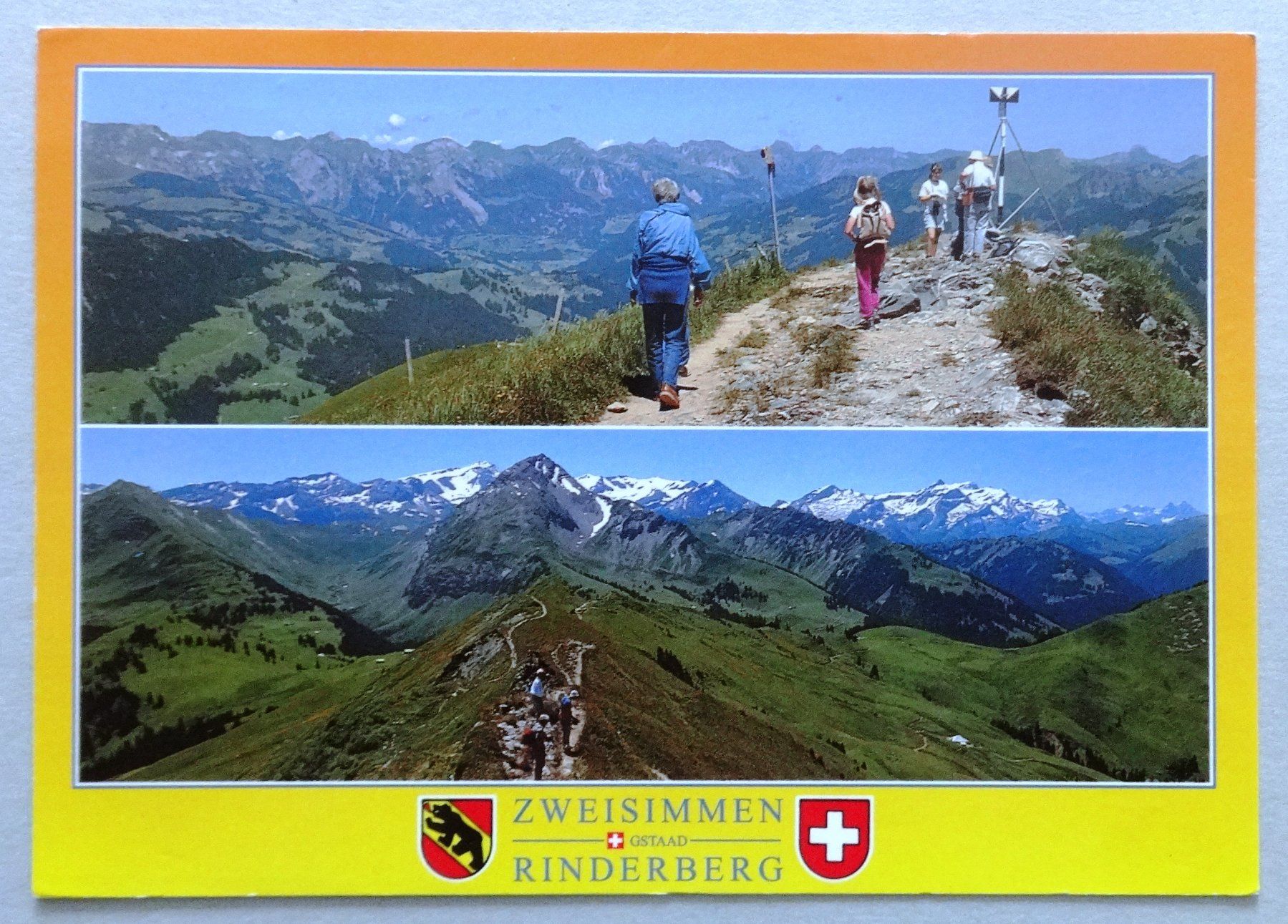 Ansichtskarten: Zweisimmen 1000 m – Gebraucht aus Fétigny von Billy2miny