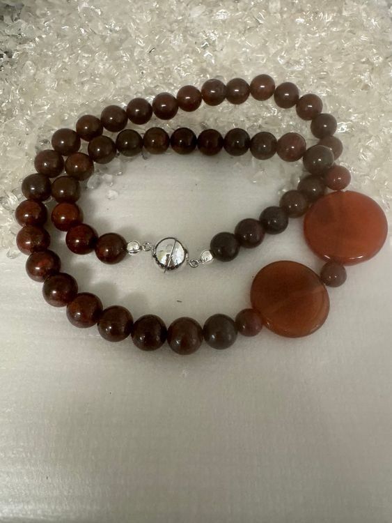 Catenine: Halskette Jaspis, Achat – Nuovo (secondo la descrizione) da Biberist venduto da tl-schmuck