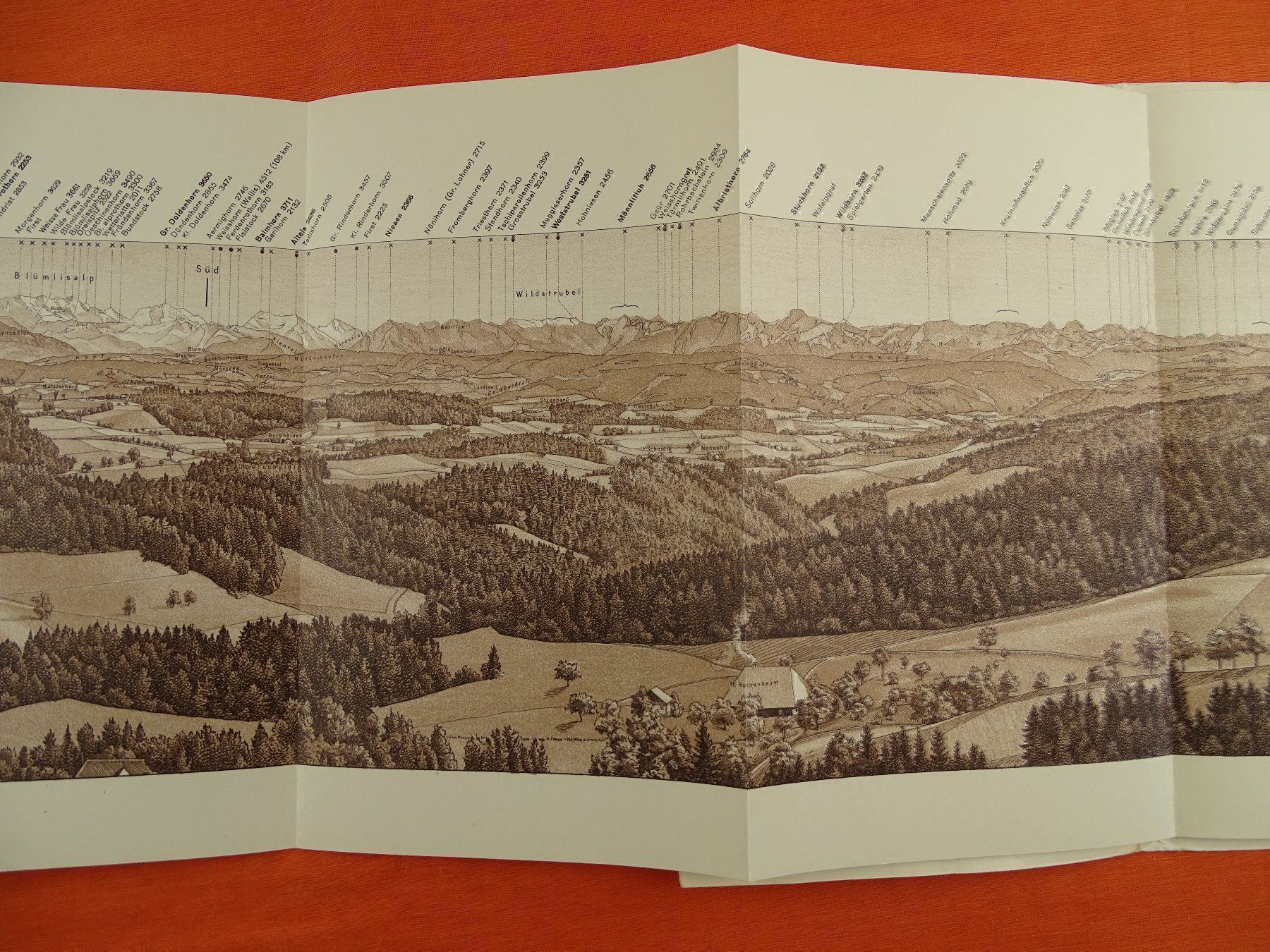 Cartes géographiques & atlas: PANORAMA VOM HEILIGENLAND HUBEL – D'occasion à Grüningen par Kartensammler 3