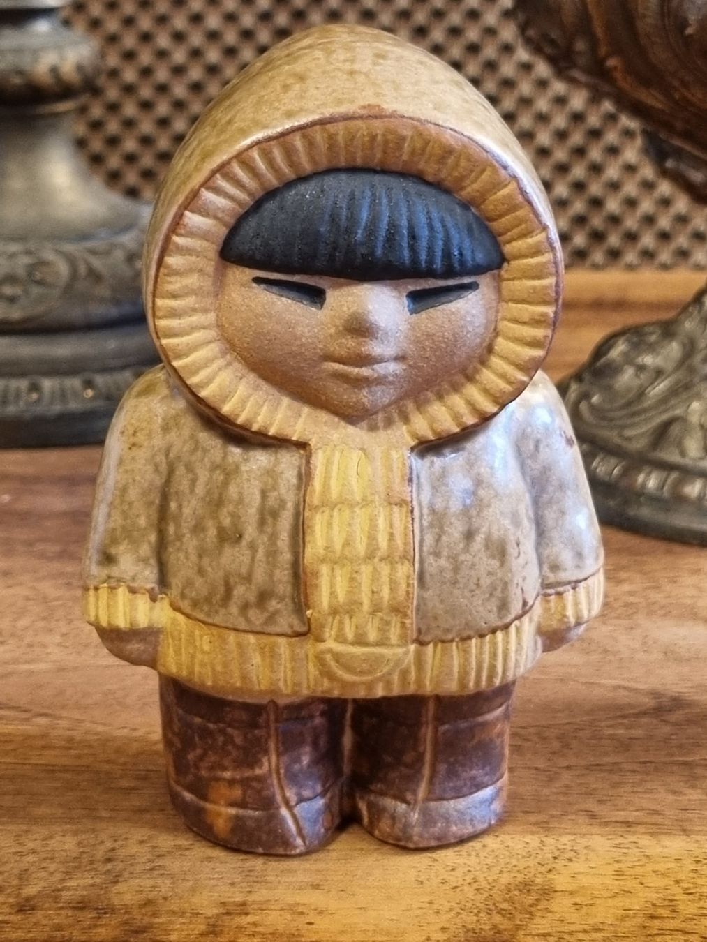 Gustavsberg Statuette: Lisa Larson Gustavsberg Eskimo Figur Schweden – Usato da Scharnachtal venduto da devin03