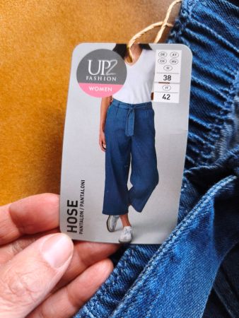 Wide Leg Hose 7/8 Länge Gr. 38