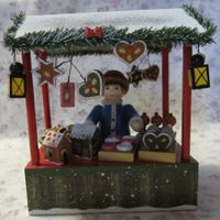 Käthe Wohlfahrt - Lebkuchenstand mit Händlerin - Winterzeit