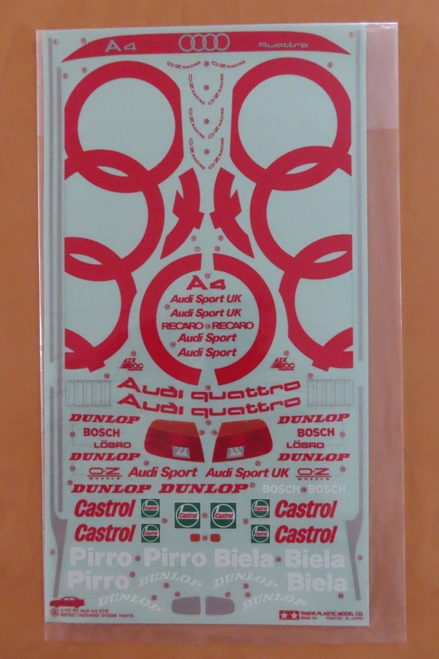 Tamiya RC Modellbau: Tamiya RC Decal 58182 Audi A4 STW 1996 – Neu und originalverpackt aus Horgen von Tenere24 4