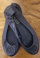 Tommy Hilfiger Ballerinas dunkelblaues Leder Größe 40