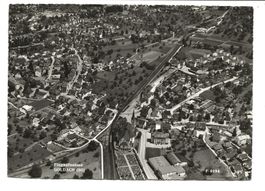 Goldach (SG) Flugaufnahme - Zentrum - Kirche - Bahnhof  1959