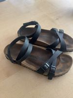 Birkenstock, Riemensandalen, Gr.40, schwarz