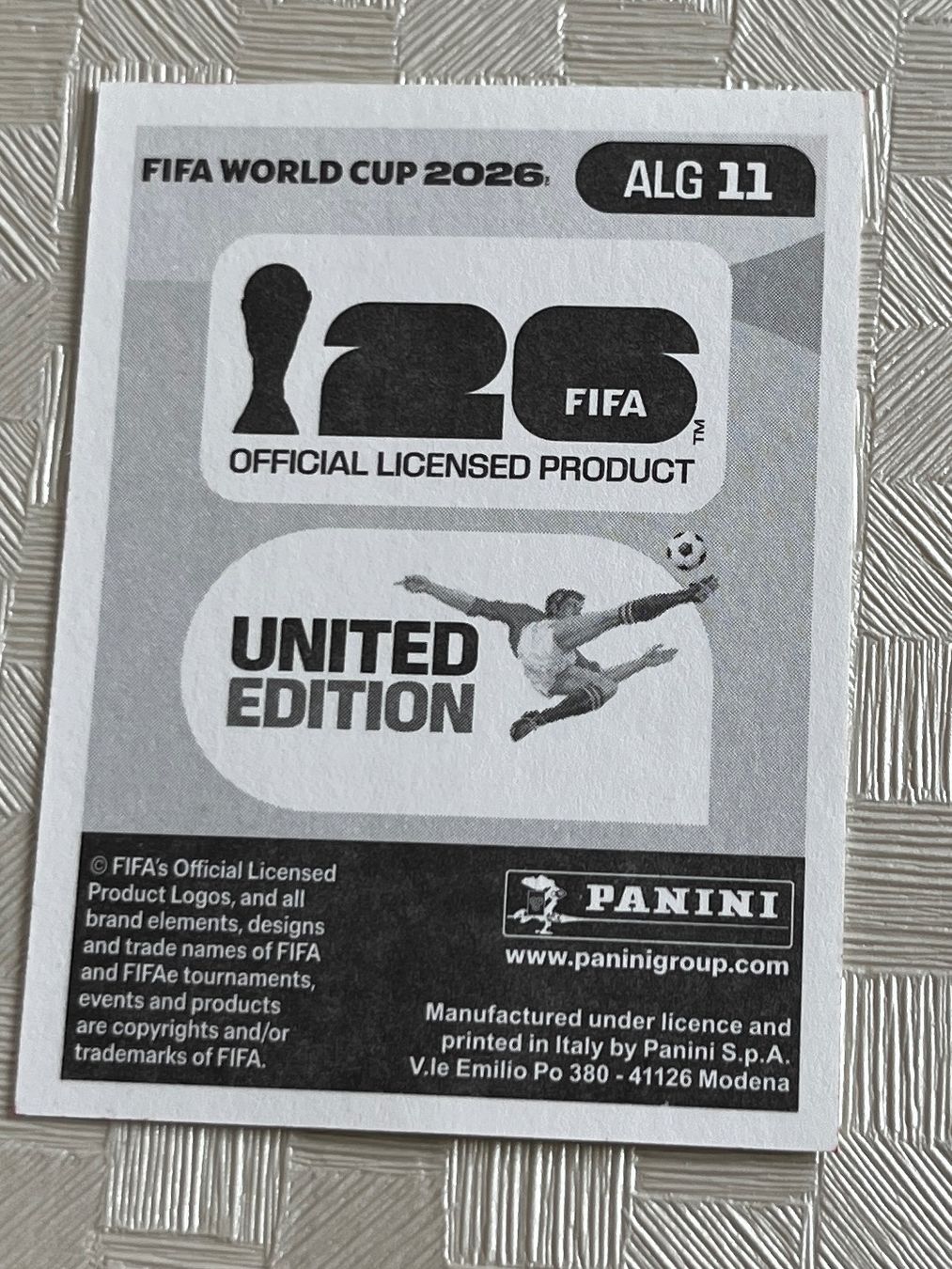 Panini Sammelbilder & Trading cards: Panini Fifa World Cup 2026 ALG 11 – Gebraucht aus Winterthur von Numero1 1