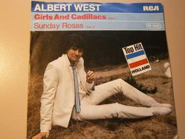 Vinyl-Single Albert West - Girls And Cadillacs
