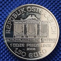 1 Unze Feinsilber Wiener Philharmoniker 2008