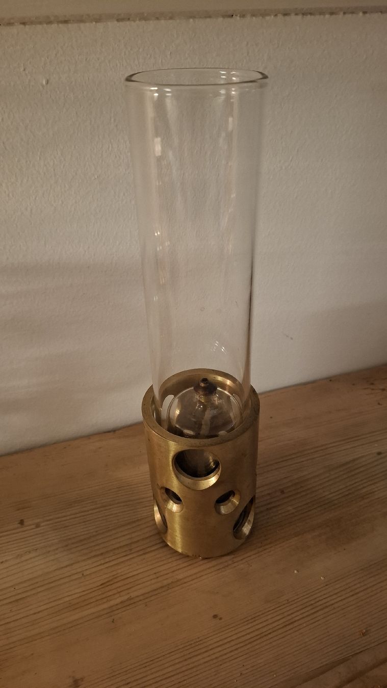 Lampade: Petrollicht Glas und Messing – Usato da Buochs venduto da regenbogen7365 1