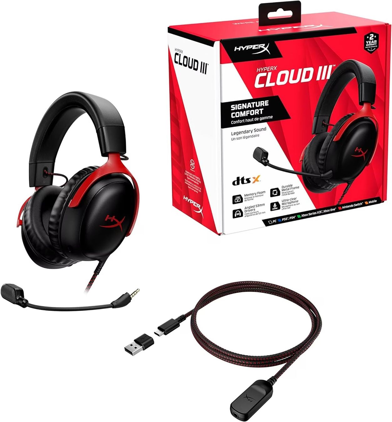 Hyperx Casques audio: Gaming Headset - HP HyperX Cloud III Wired – Neuf avec emballage d'origine à Rüti ZH par Rase 1