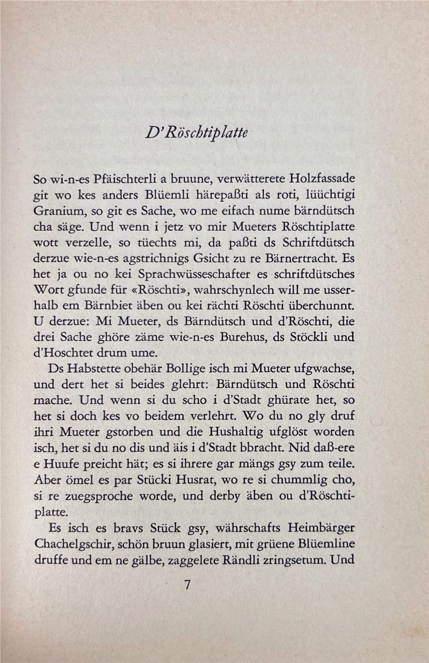 Libri: Heinmann Erwin, d'Röschtiplatte - Bardütschi Gschichte – Usato da Sarnen venduto da Livres 3