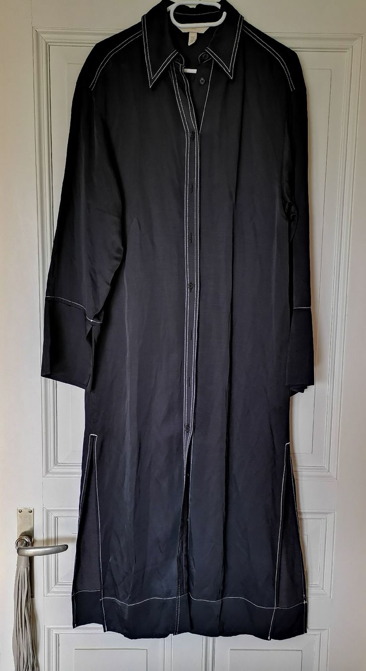H&M Robes: Satin Viskose Leinen Hemdkleid H+M, neu – Neuf (Voir description) à Uerikon par pink_flamingo 1