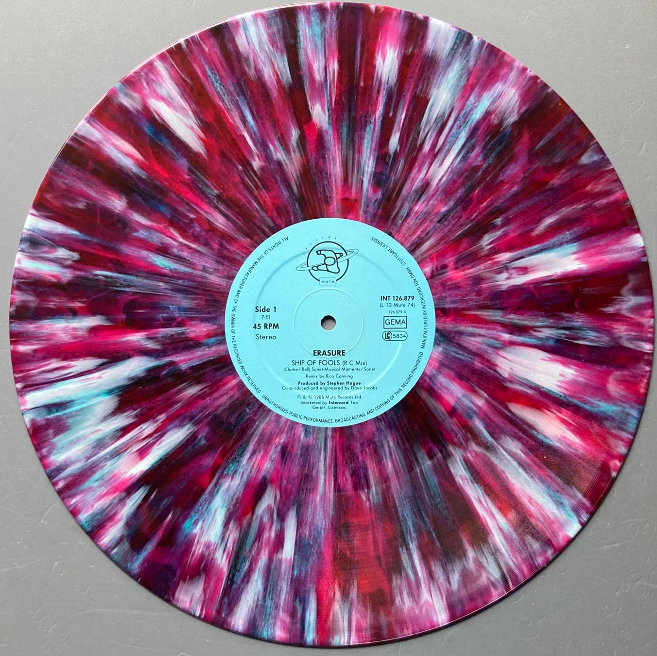 Dischi in vinile: ERASURE - SHIP OF FOOLS – Usato da Poliez-Pittet venduto da Newtown-Records 3
