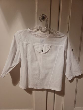 Veste Blanc du Nil coton blanc T1 36/3