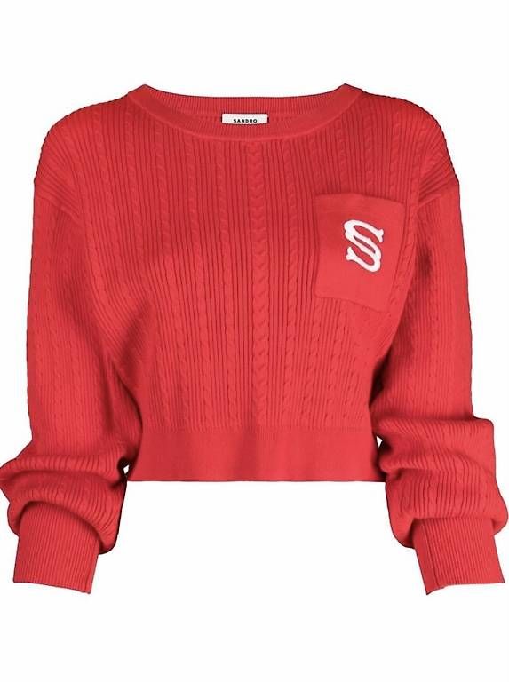 Maglioni & Felpe: SANDRO PARIS Pullover Strick rot Gr. S – Nuovo (secondo la descrizione) da Dübendorf venduto da CaBer 2